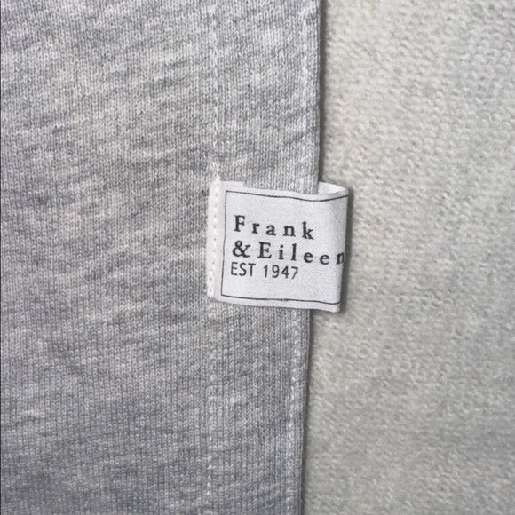 New Frank and Eileen- EILEEN Sweatshirt Button-Up Triple Fleece Gray Melange XS - Picture 13 of 15